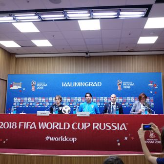 Luka Modrić i Zlatko Dalić na press-konferenciji (Foto: GOL.hr)