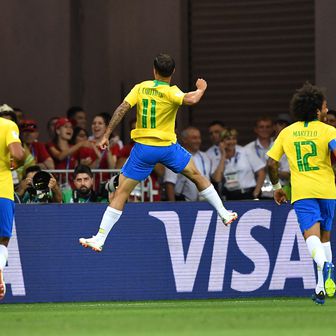 Coutinho zabio za Brazil (Foto: AFP)