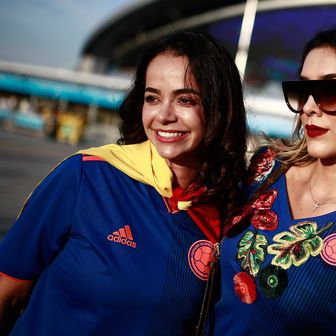 Kolumbijske navijačice (Foto: AFP)