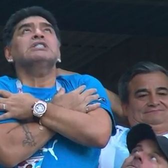 Diego Maradona u transu (Screenshot)