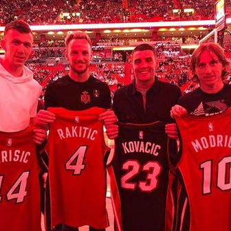 Vatreni na NBA utakmici (Foto: Instagram)