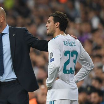 Zinedine Zidane i Mateo Kovačić (Foto: AFP)