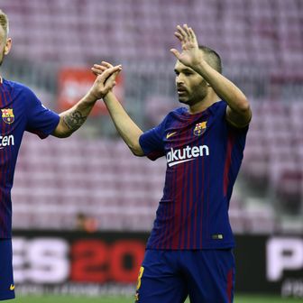 Messi, Rakitić i Iniesta (Foto: AFP)