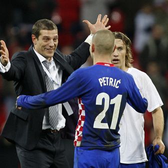 Slaven Bilić i Mladen Petrić (Foto: AFP)
