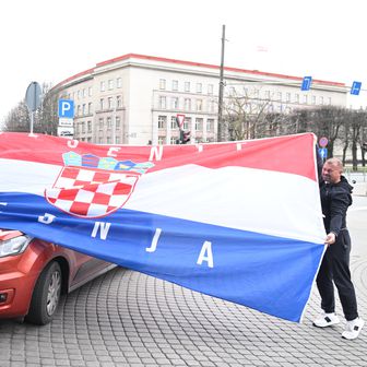 Hrvatski navijači u Rigi
