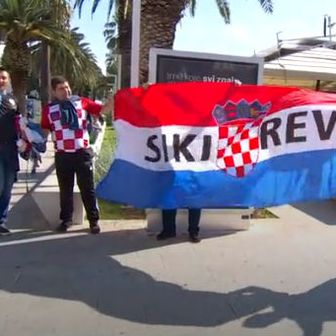 Hrvatski navijači u Splitu