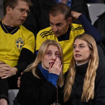 Švedski navijači u Bruxellesu