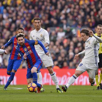 Lionel Messi, Cristiano Ronaldo i Luka Modrić (Foto: AFP)