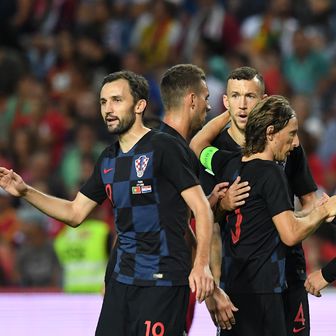 Slavlje hrvatske reprezentacije (Foto: AFP)
