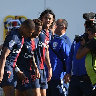 Kylian Mbappe, Neymar i Edinson Cavani (Foto: AFP)
