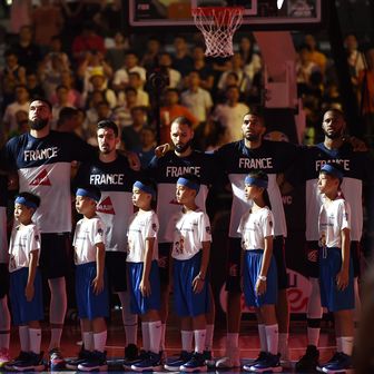 Francuski košarkaši (Foto: AFP)