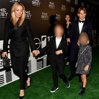 Luka Modrić s obitelji (Foto: AFP)
