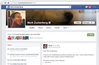 Haker iz Palestine otkrio bug na Facebooku i unatoč zabrani stavio ga na Zuckerbergov zid