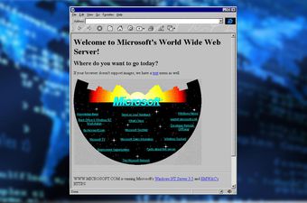Ovako je izgledala Microsoftova stranica 1994. godine