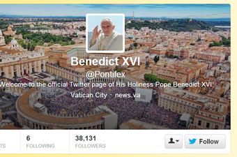 Papa Benedict XVI od sada ima svoj Twitter profil