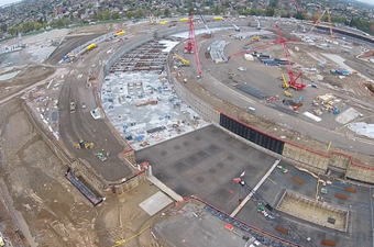 Pogledajte novi video izgradnje Appleovog kampusa snimljenog dronom