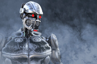 Opasan robot, ilustracija