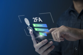 Ilustracija aplikacije za dvofaktorsku autentifikaciju