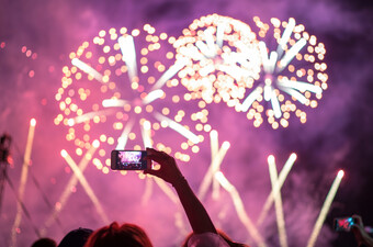 Snimanje vatrometa, ilustracija