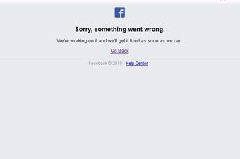 Problemi s Facebookom (Printscreen: Facebook)