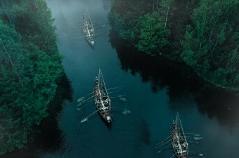 Vikinški brodovi, ilustracija