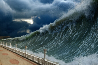 Tsunami, ilustracija