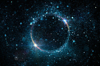 Apstraktni prikaz kozmičkog prstena, ilustracija