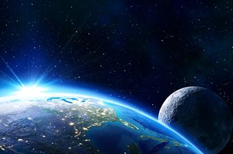 Zemlja i Mjesec, ilustracija