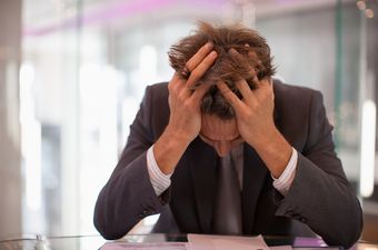 Zabrinuti muškarac, ilustracija