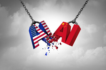 Bitka Kine i SAD-a u AI industriji, ilustracija