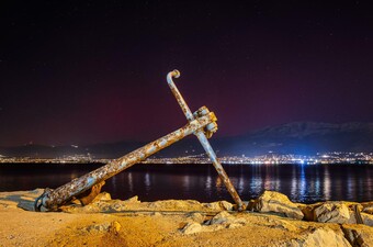 Aurora borealis iznad Splita