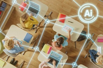 AI u školi, ilustracija