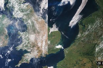 Satelitske snimke pokazale drastične promjene u vegetaciji u Europi, i to u samo mjesec dana (Foto: ESA)