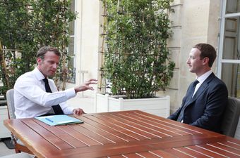 Emanuel Macron i Mark Zuckerberg