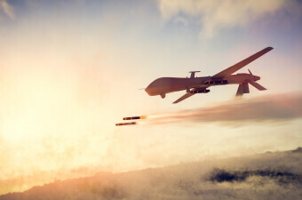 Vojni dron, ilustracija