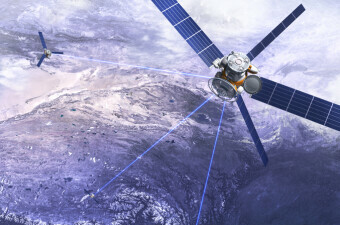 Laserski povezana satelitska mreža, ilustracija
