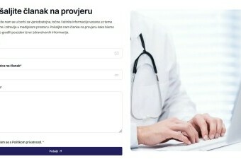 Web stranica portala Medicinski potvrđeno