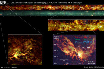 Detaljna karta molekularnih oblaka jedne četvrtine Mliječne staze