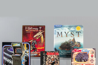 Asteroid, Myst, Ultima, Resident Evil i SimCity