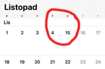 Kalendar na iPhoneu