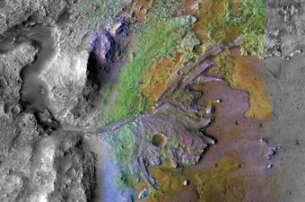 Krater Jezero (Foto: NASA/JPL/JHUAPL/MSSS/Brown University)