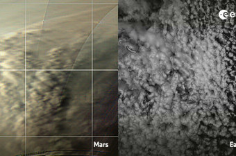 Obrasci oblaka na Marsu i na Zemlji