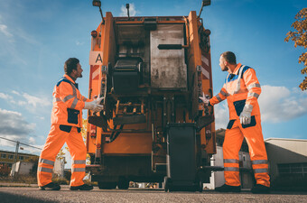 Kamion za smeće, ilustracija