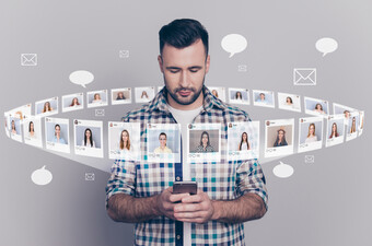 Korisnik Tindera, ilustracija