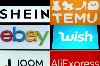 Shein, Temu, Wish, eBay, Joom, AliExpress