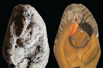 Figurica žene i guske