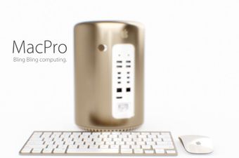 Ovako bi izgledao novi Mac Pro u zlatnoj boji
