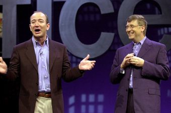 Jeff Bezos i Bill Gates (Foto: AFP)
