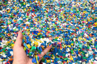 Recikliranje plastike, ilustracija