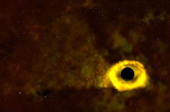 Crna rupa guta zvijezdu